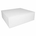 Southern Champion Non-Window Lock-Corner Bakery Box White 16 in. X 16 in. X 5 in., 50PK 995